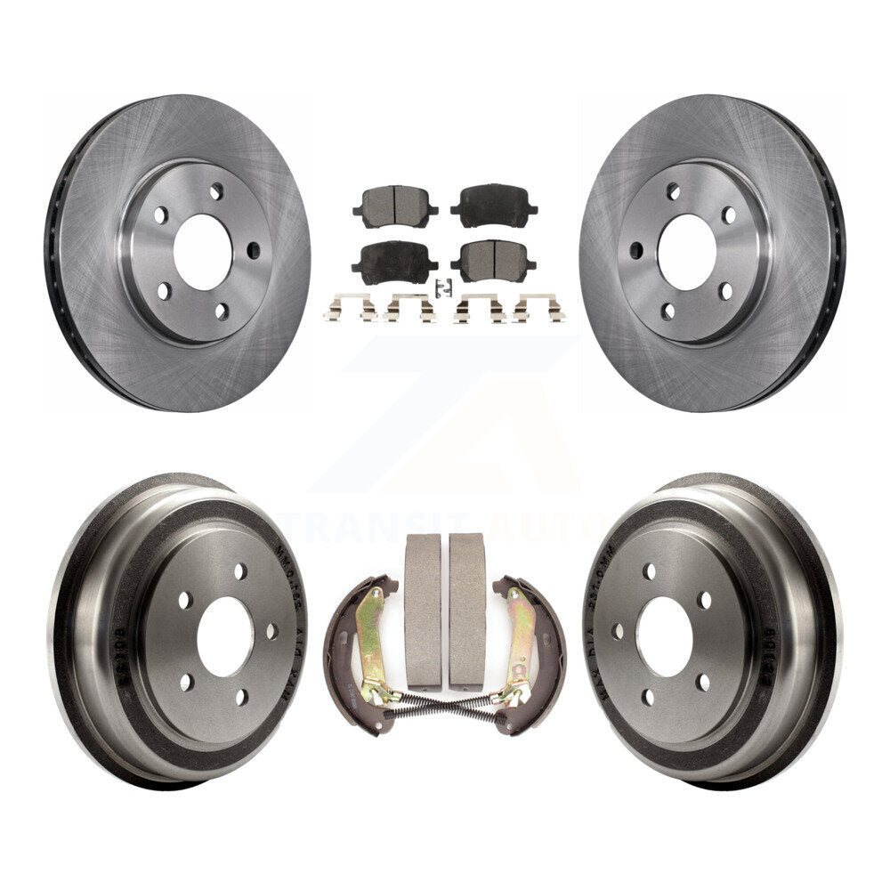 Rotors de frein à disque avant et arrière, Kit de tampons et de tambour semi-métalliques pour Chevrolet Malib