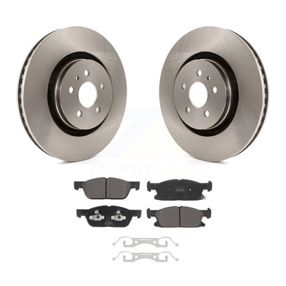 Kit de disques de frein à disque avant et plaquettes semi-métalliques pour Lincoln Nautilus