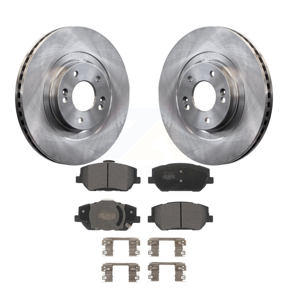Rotors de frein à disque avant et kit de plaquettes semi-métalliques pour Hyundai Santa F 2019-2020