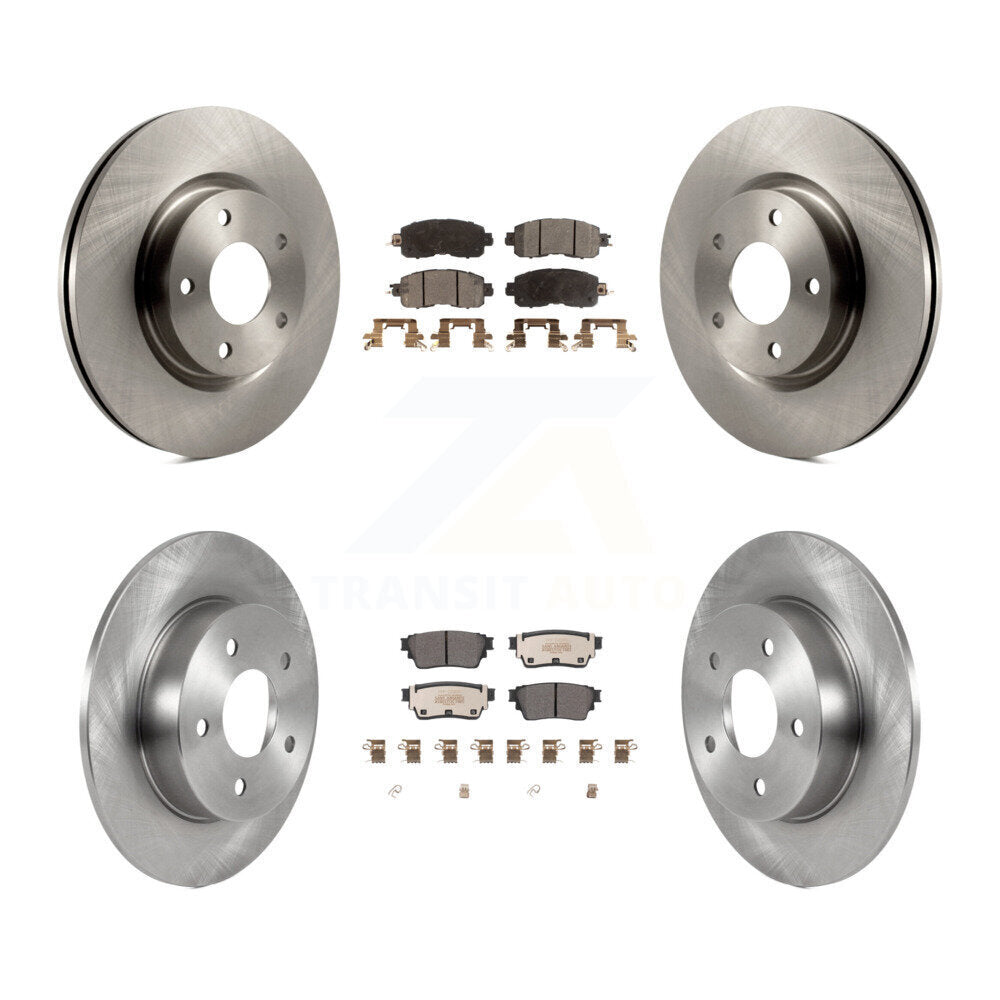 Kit de disques de frein à disque avant et arrière et plaquettes semi-métalliques pour Nissan Altima