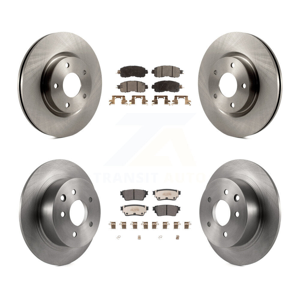 Kit de rotor de frein avant et arrière et plaquettes semi-métalliques pour Nissan Altima AW 2019-2020