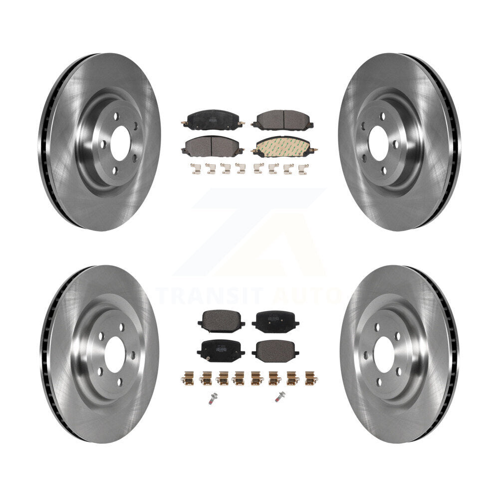Kit de rotor de frein avant et arrière et plaquettes semi-métalliques pour Lincoln Aviator Ford Polic