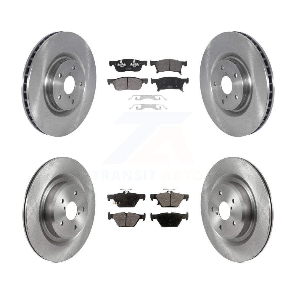 Rotors de frein à disque avant et arrière et kit de plaquettes semi-métalliques pour Subaru Ascen 2019-2024