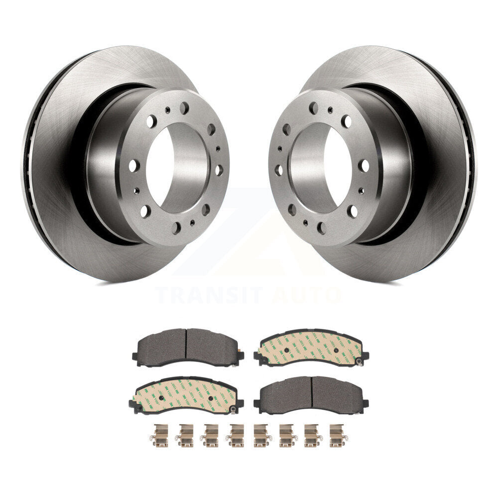 Kit de disques de frein à disque arrière et plaquettes semi-métalliques pour Ram 2500 3500 K8F-103673
