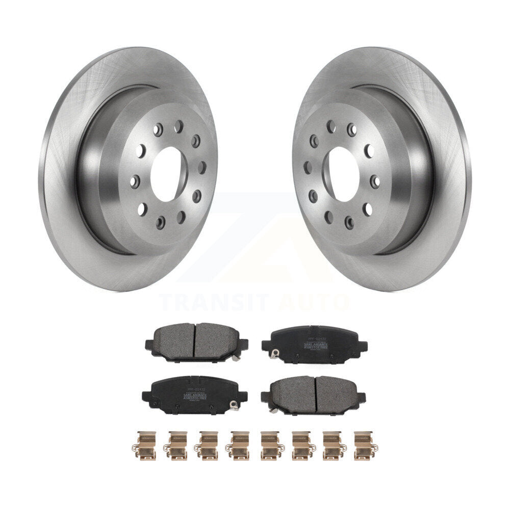 Rotors de frein à disque arrière et kit de plaquettes semi-métalliques pour Jeep Wrangler Spor 2018-2020