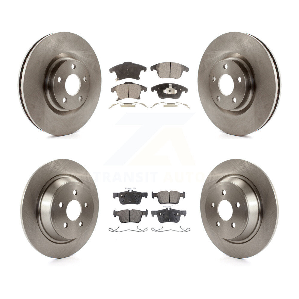 Kit de rotors de frein avant et arrière et plaquettes semi-métalliques pour Ford Police Responder Hybri