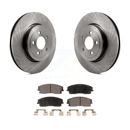 Rotors de frein avant et kit de plaquettes semi-métalliques pour Dodge Charger RWD 15-18 avec 3.6