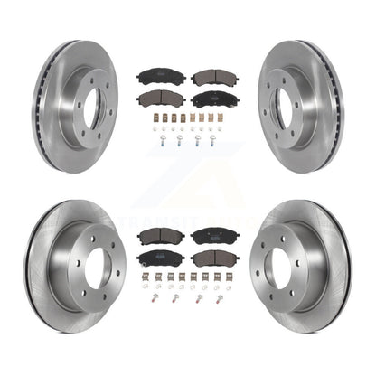 Rotors de frein à disque avant et arrière et kit de plaquettes semi-métalliques pour gamme Ford 2019-2023