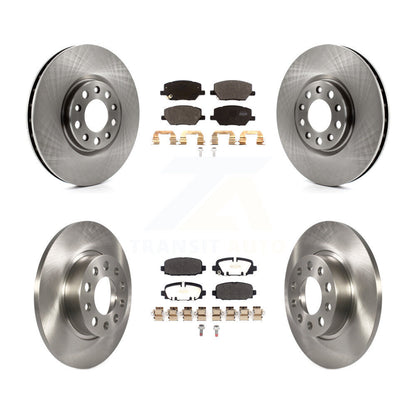 Kit de rotors de frein à disque avant et arrière et plaquettes semi-métalliques pour Jeep Compass