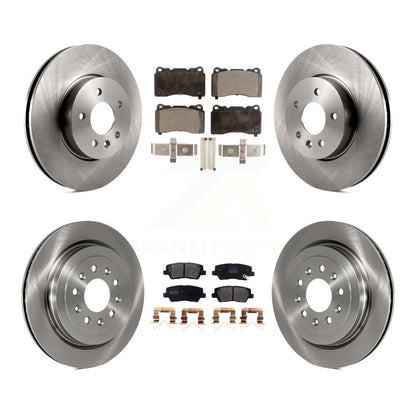 Kit de rotors de frein à disque avant et arrière et plaquettes semi-métalliques pour Cadillac ATS