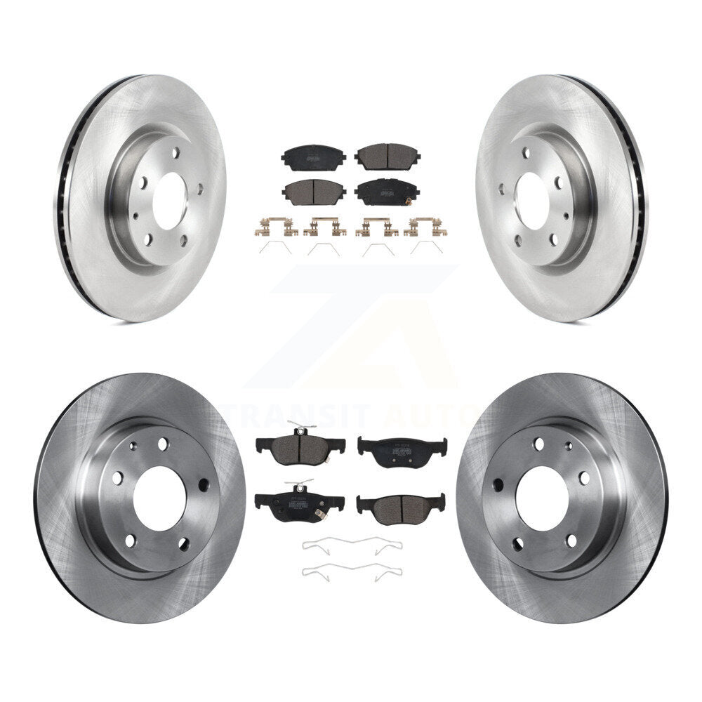 Kit de disques de frein à disque avant et arrière et plaquettes semi-métalliques pour Mazda 3 Sport AWD