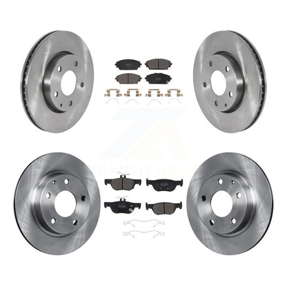 Kit de rotors de frein à disque avant et arrière et plaquettes semi-métalliques pour Mazda 3 Sport FWD