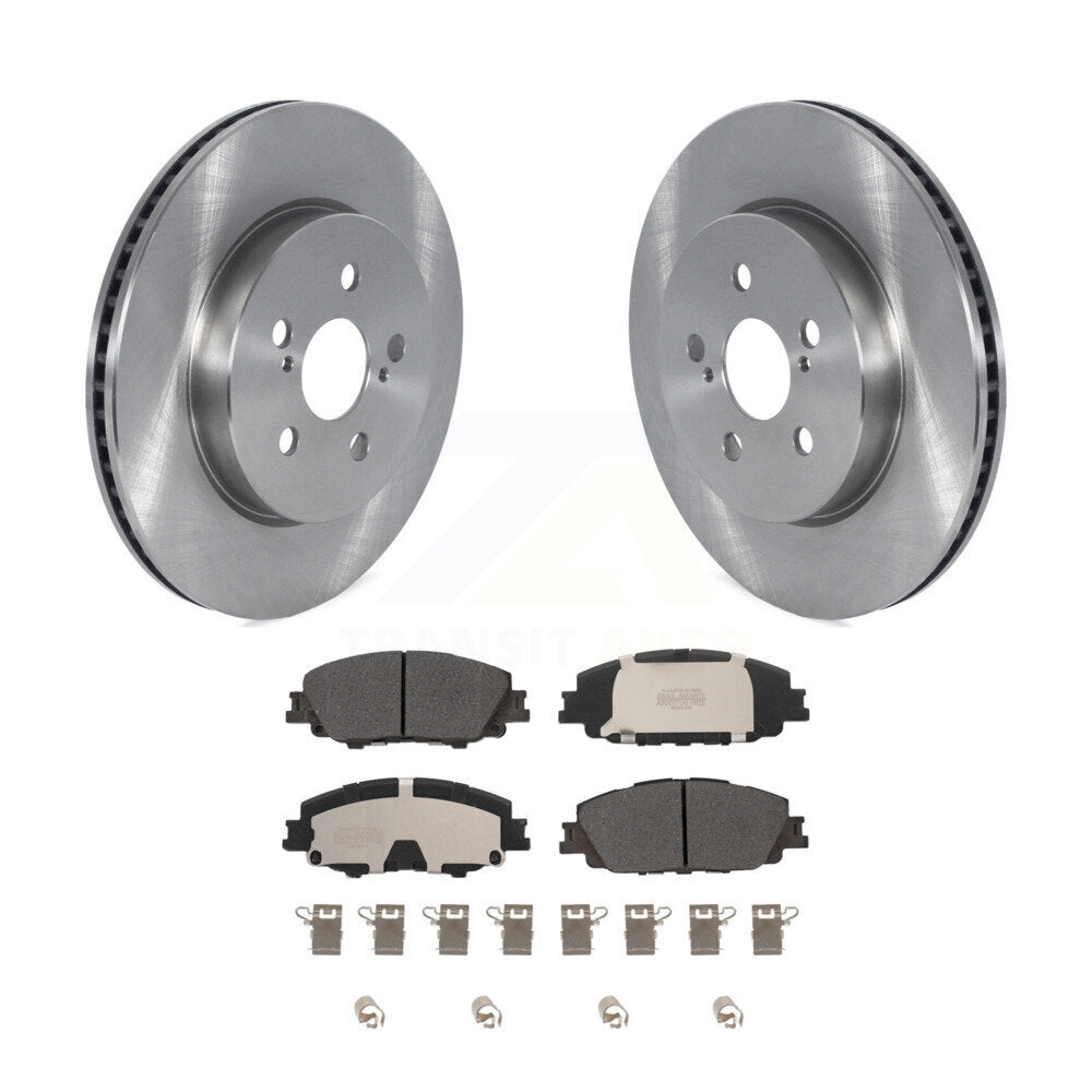 Rotors de frein à disque avant et Kit de plaquettes semi-métalliques pour Toyota Corolla Prius Prim