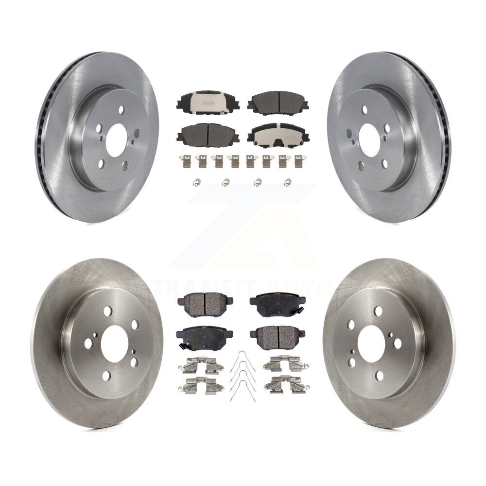 Kit de plaquettes semi-métalliques de Rotor de frein à disque avant et arrière, pour Toyota Corolla Prius Prim