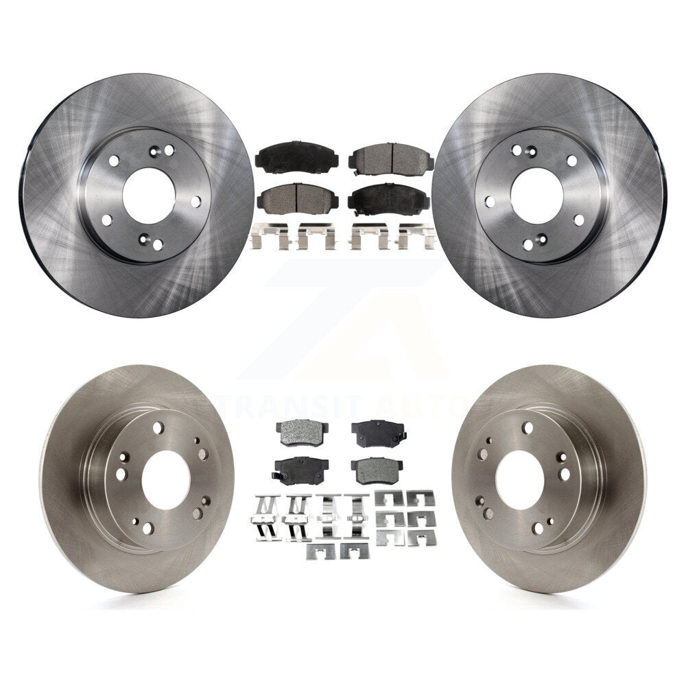 Kit de rotors de frein à disque avant et arrière et plaquettes semi-métalliques pour Honda Accord