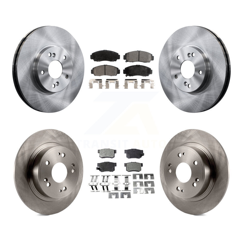 Kit de rotors de frein à disque avant et arrière et plaquettes semi-métalliques pour Honda Accord