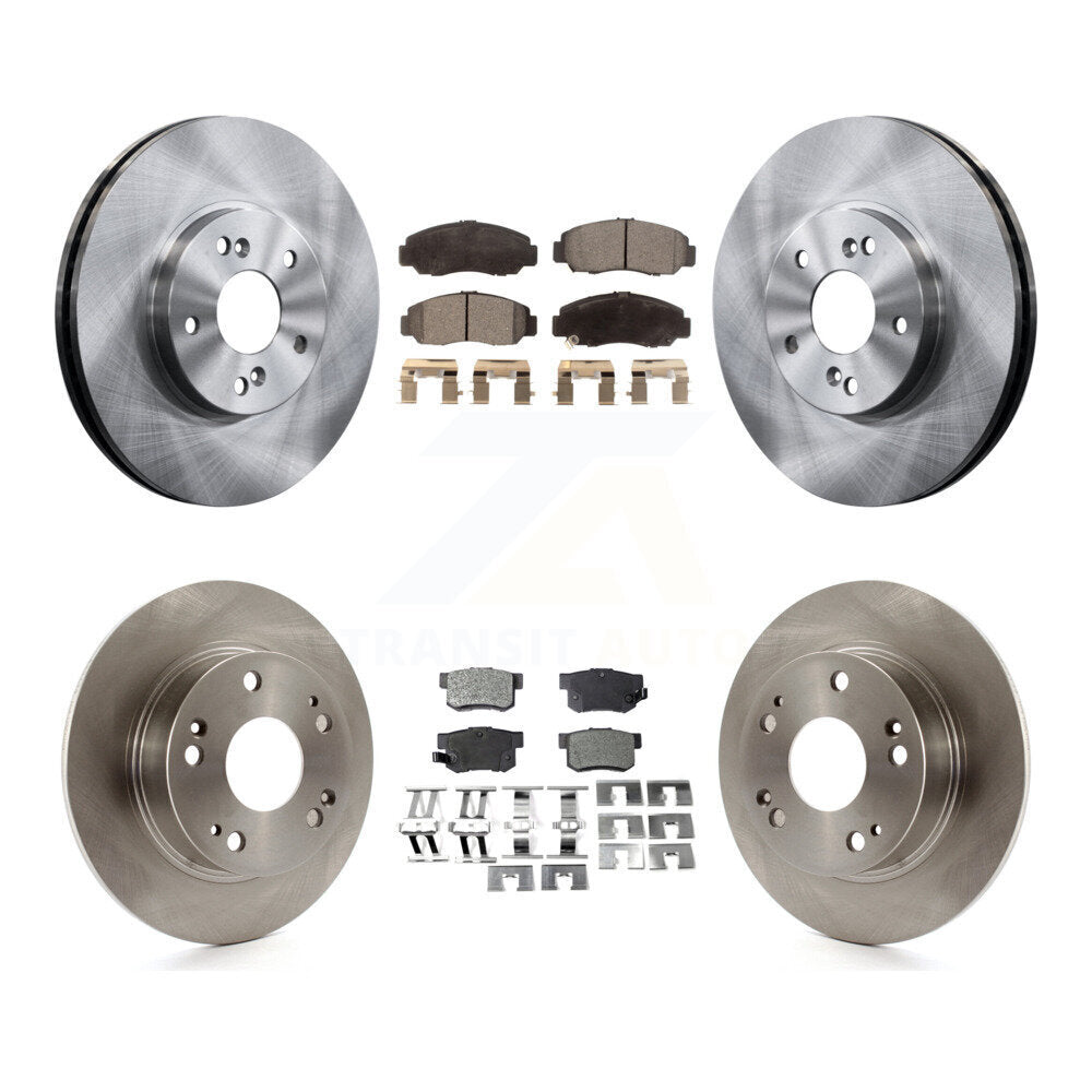 Kit de rotors de frein à disque avant et arrière et plaquettes semi-métalliques pour Honda Accord