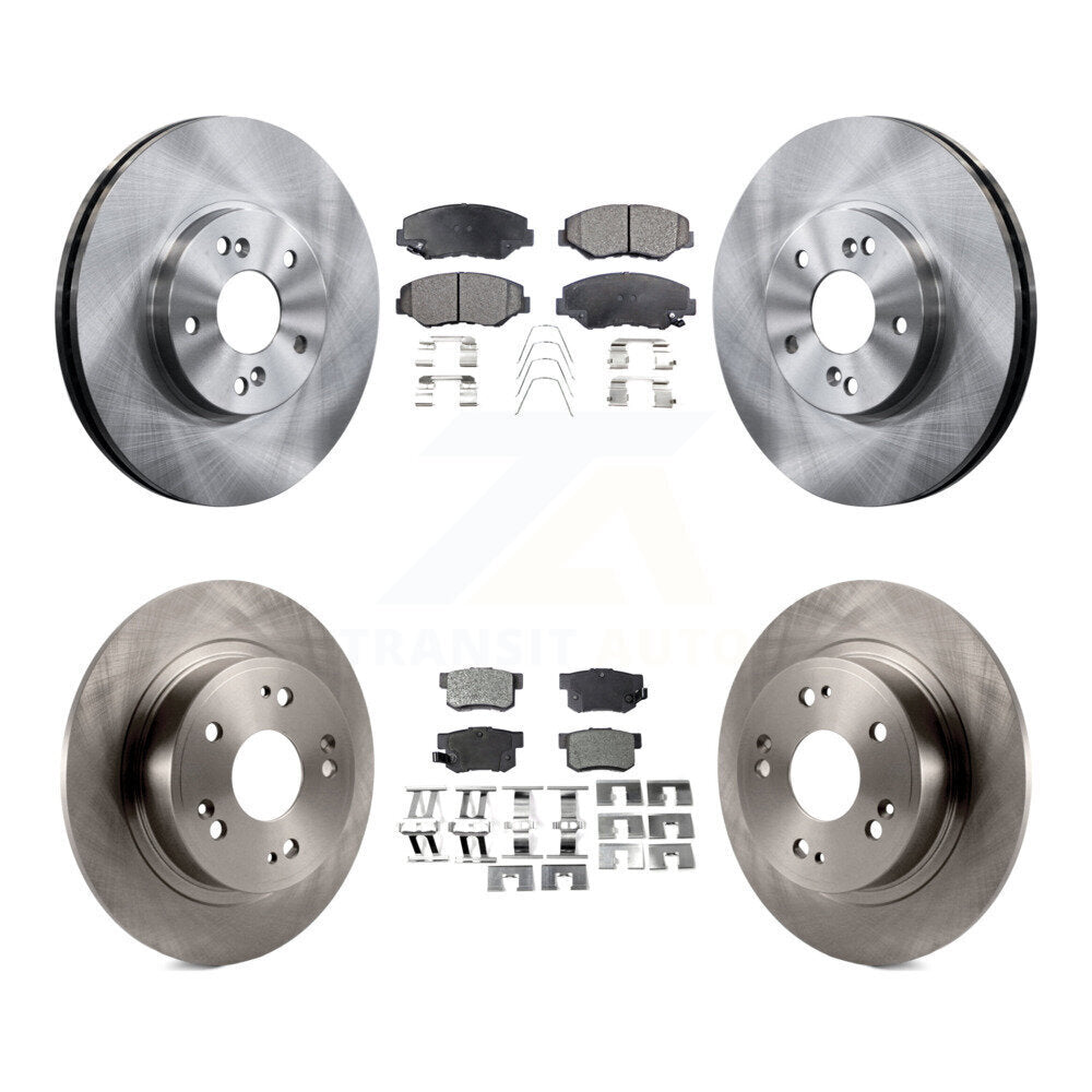 Kit de rotors de frein à disque avant et arrière et plaquettes semi-métalliques pour Honda Accord