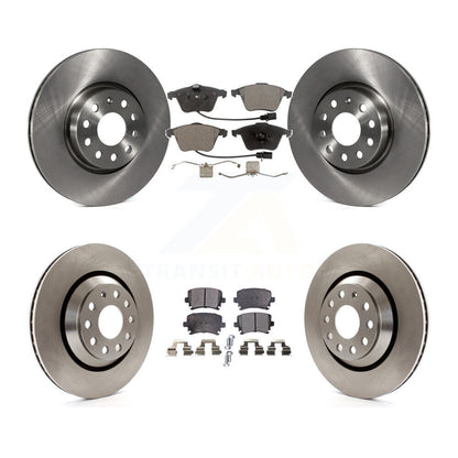 Kit de disques de frein à disque avant et arrière et plaquettes semi-métalliques pour Volkswagen CC R32