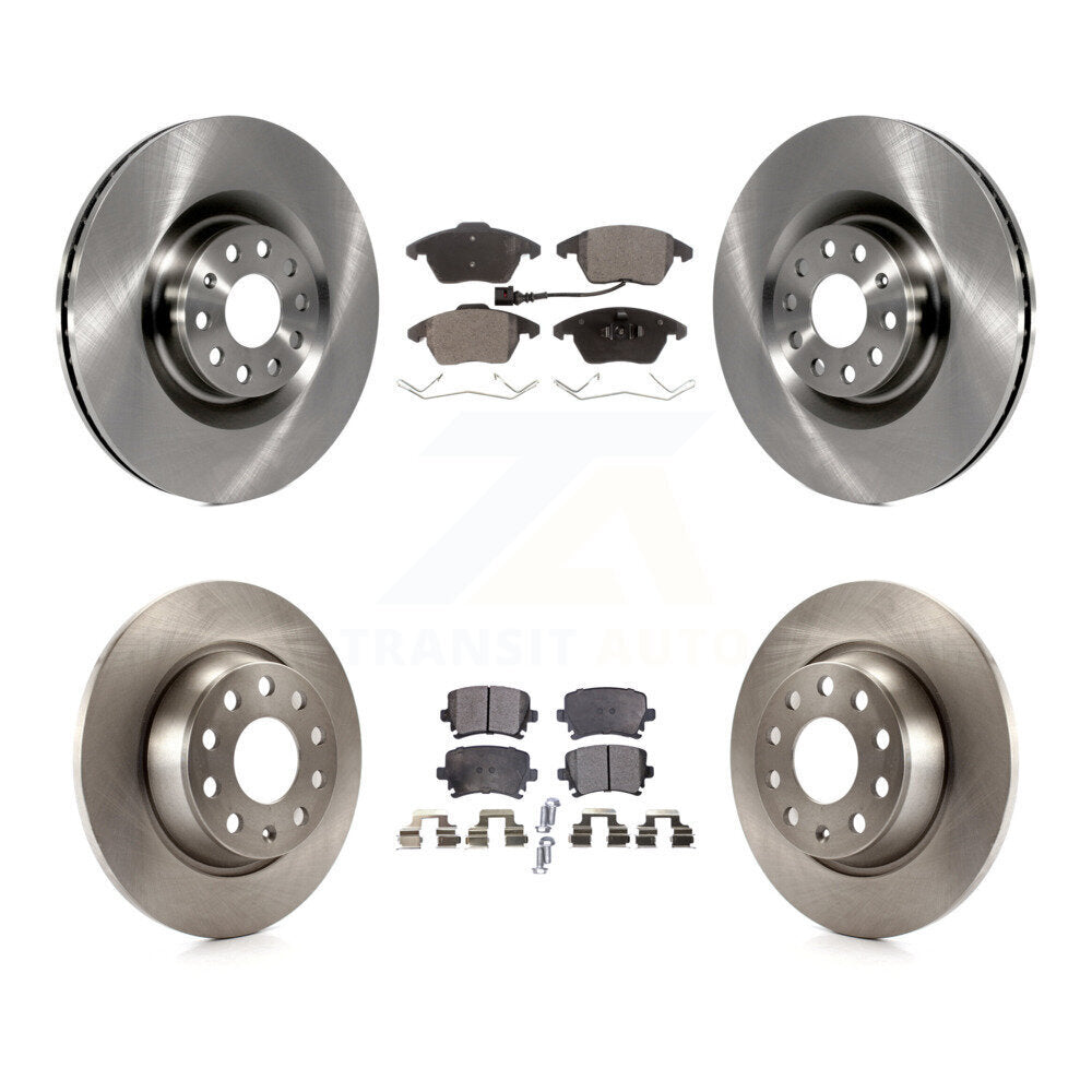 Kit de disques de frein à disque avant et arrière et plaquettes semi-métalliques pour Volkswagen CC