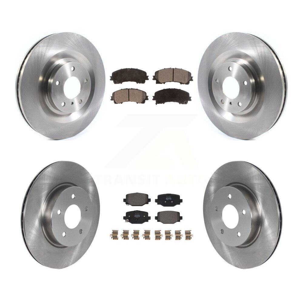 Kit de rotors de frein à disque avant et arrière et plaquettes semi-métalliques pour INFINITI QX50 QX55