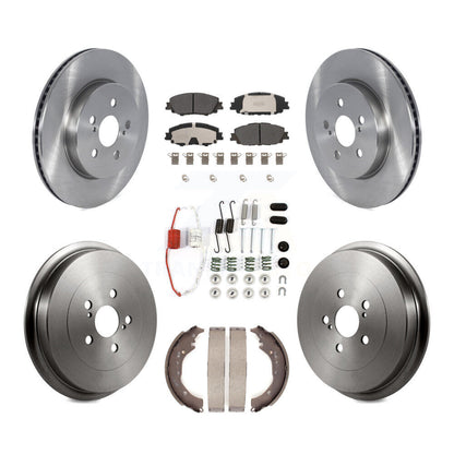 Kit de tambour à plaquettes semi-métalliques pour rotors de frein avant et arrière (7 pièces) pour Toyota Corolla 2.0