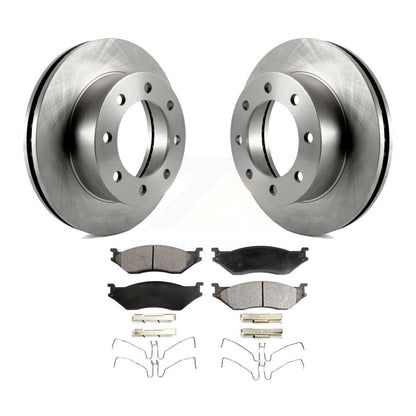 Kit de disques de frein à disque avant et plaquettes semi-métalliques pour Ford F-450 Super Duty