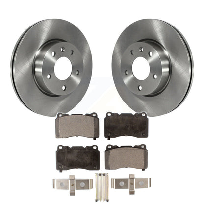 Kit de rotors de frein à disque avant et de plaquettes semi-métalliques pour base Cadillac ATS 2019