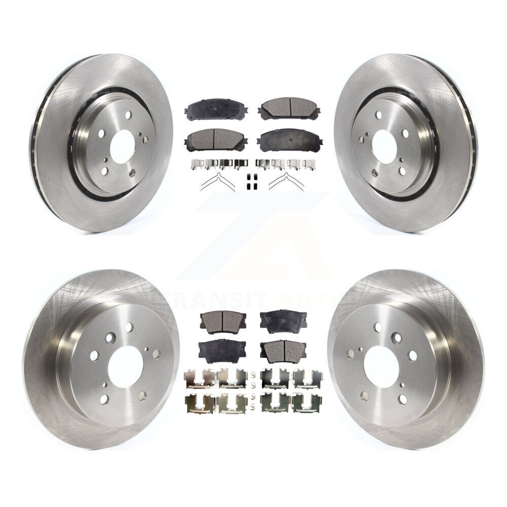 Rotors de frein à disque avant et arrière et kit de plaquettes semi-métalliques pour Toyota Camry TR 2022
