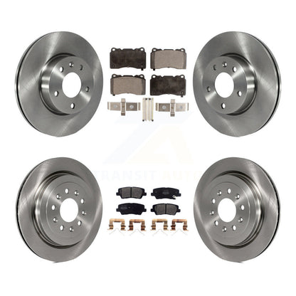 Kit de rotor de frein à disque avant et arrière et plaquettes semi-métalliques pour Cadillac ATS Bas 2019