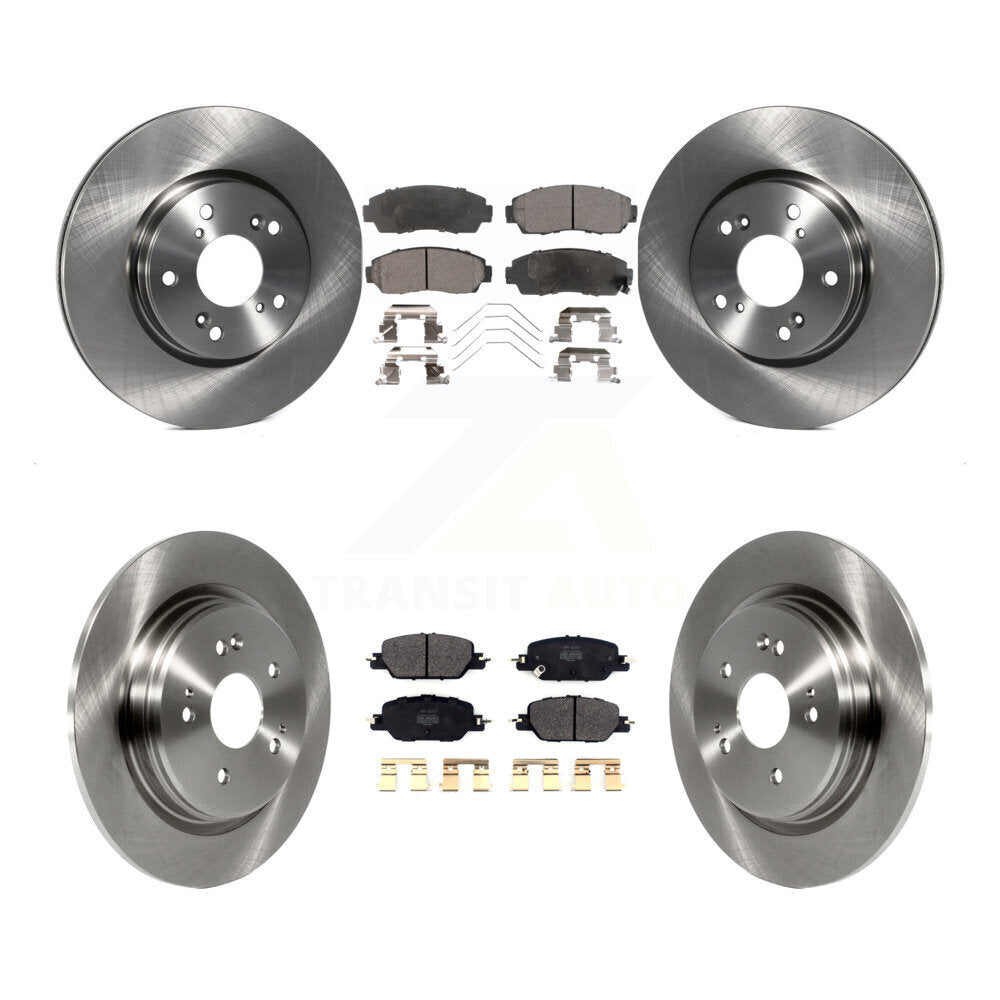 Kit de disques de frein à disque avant et arrière et plaquettes semi-métalliques pour Honda CR-V