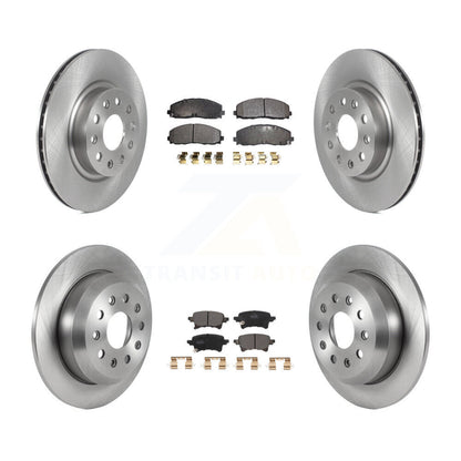 Kit de rotors de frein à disque avant et arrière et plaquettes semi-métalliques pour Jeep Wrangler