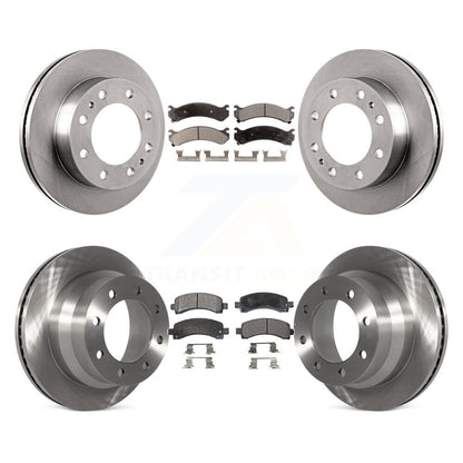 Kit de rotor de frein à disque avant et arrière et plaquettes semi-métalliques pour Chevrolet Express 450