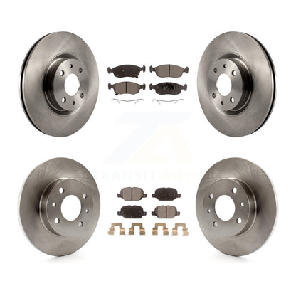 Kit de disques de frein à disque avant et arrière et plaquettes semi-métalliques pour Fiat 500 K8F-103760