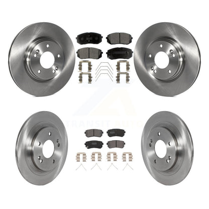 Rotors de frein à disque avant et arrière et Kit de plaquettes semi-métalliques pour Hyundai Kona Kia Selto