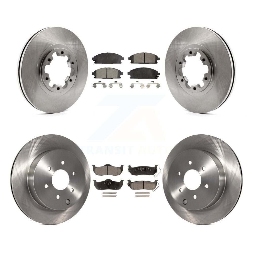 Kit de plaquettes semi-métalliques de Rotor de frein avant et arrière, pour Nissan Pathfinder 04 à partir de 08