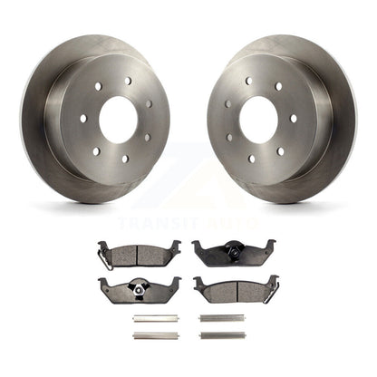 Kit de disques de frein à disque arrière et plaquettes semi-métalliques pour Ford F-150 K8F-103775