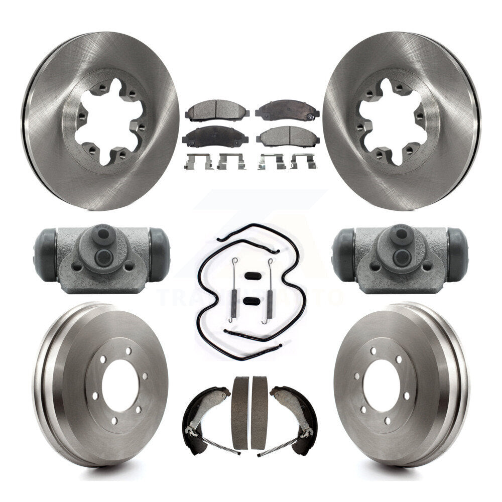 Kit de plaquettes et de tambour semi-métalliques pour Rotor de frein avant et arrière (9 pièces) pour Chevrolet Colorad