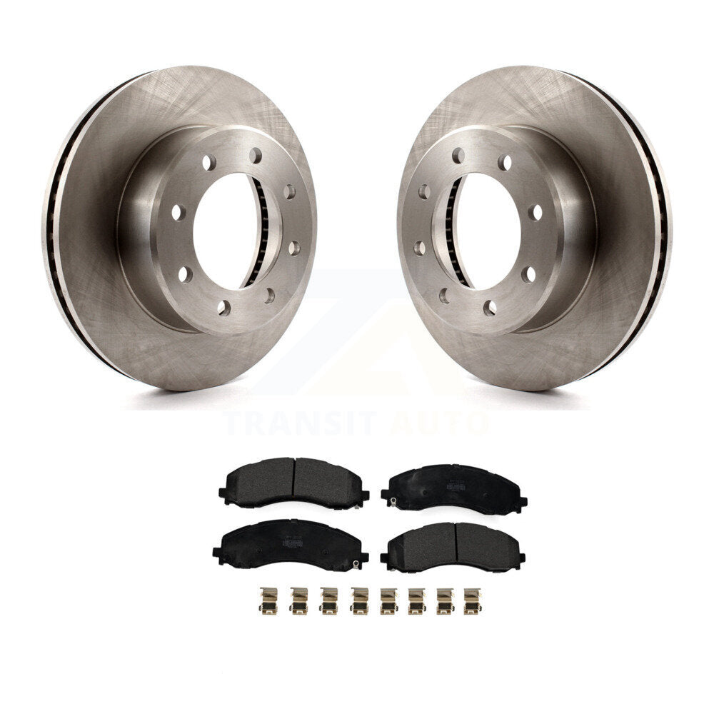 Kit de rotors de frein à disque avant et plaquettes semi-métalliques pour Ram 2500 3500 K8F-103803