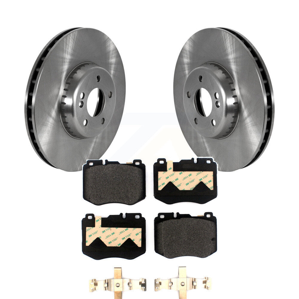 Rotor de frein à disque avant et Kit de plaquettes semi-métalliques pour Mercedes-Benz C300 C400 C350