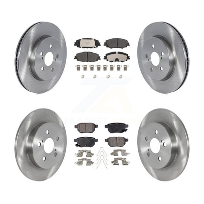Kit de rotor de frein à disque avant et arrière et plaquettes semi-métalliques pour Toyota Corolla 2019 2.0