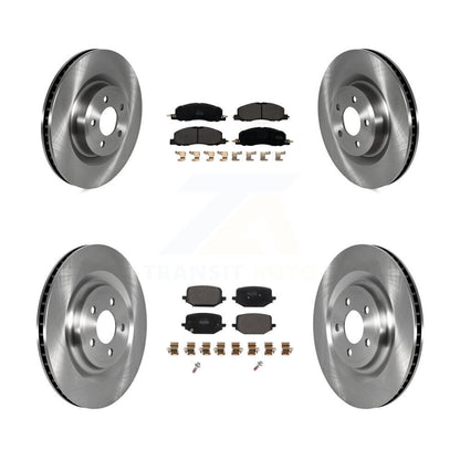 Kit de rotors de frein à disque avant et arrière et plaquettes semi-métalliques pour Lincoln Aviator
