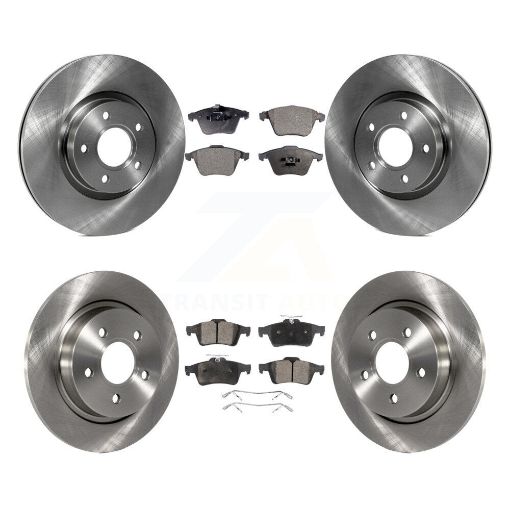 Kit de rotors de frein à disque avant et arrière et plaquettes semi-métalliques pour Volvo S40 K8F-10381