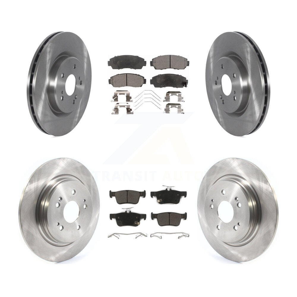Kit de disques de frein à disque avant et arrière et plaquettes semi-métalliques pour Acura RDX 2019-2021