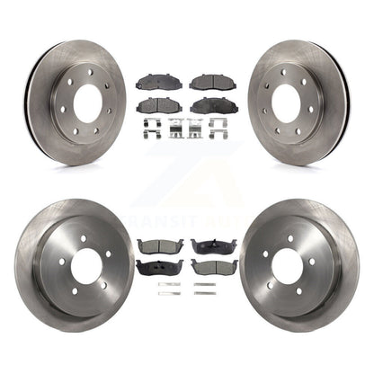 Kit de disques de frein avant et arrière et plaquettes semi-métalliques pour Ford F-150 Heritage 4W 2004