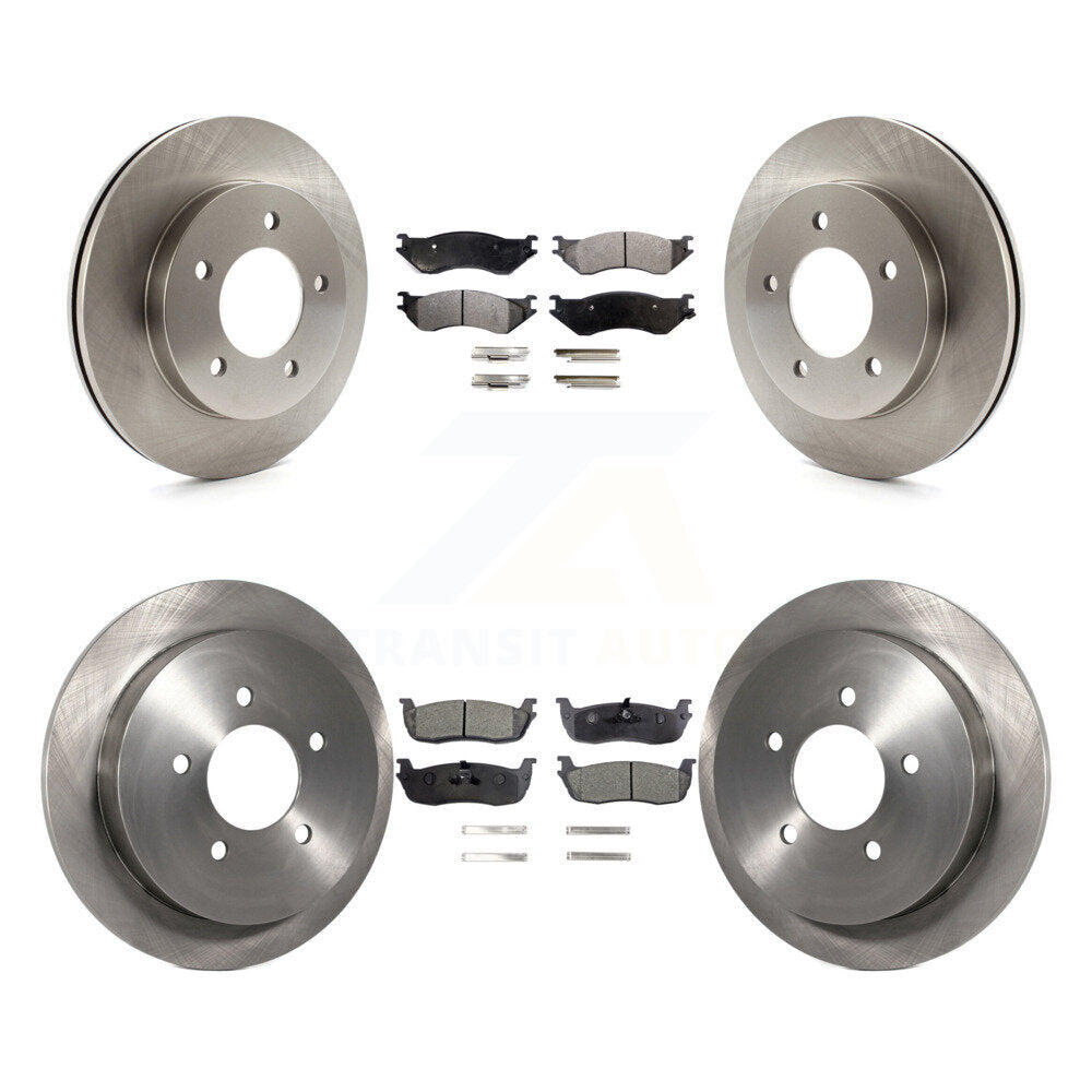 Kit de disques de frein avant et arrière et plaquettes semi-métalliques pour Ford F-150 Heritage 4W 2004