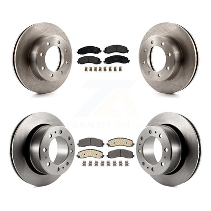 Kit de rotors de frein à disque avant et arrière et plaquettes semi-métalliques pour Ram 2500 3500