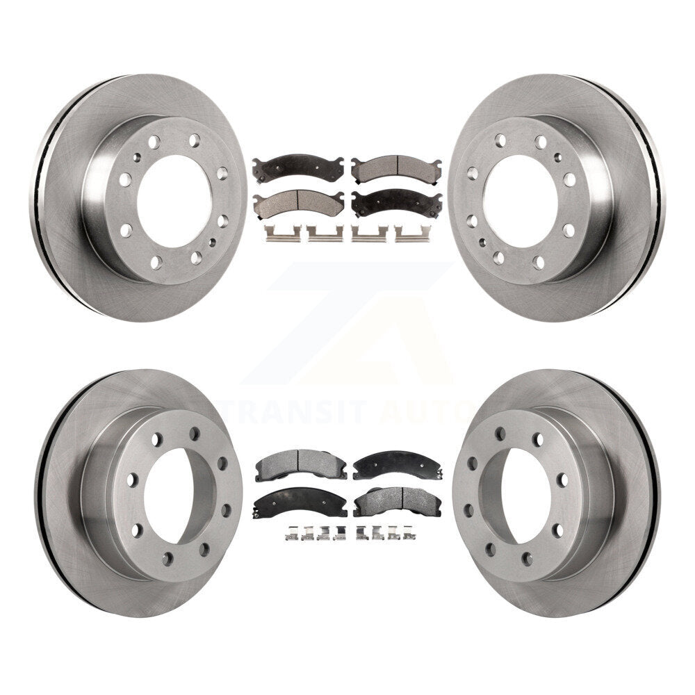 Kit de rotor de frein à disque avant et arrière et plaquettes semi-métalliques pour Chevrolet Express 450