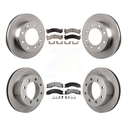 Kit de rotor de frein à disque avant et arrière et plaquettes semi-métalliques pour Chevrolet Express 450