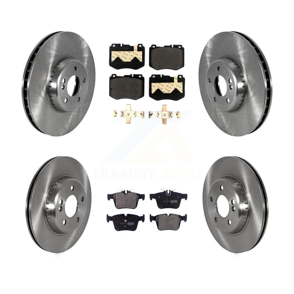 Kit de rotor de frein avant et arrière et plaquettes semi-métalliques pour Mercedes-Benz C300 C400 C350